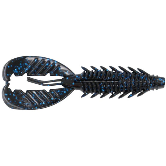 X Zone Lures Adrenaline Crawfish Craw - Black Blue Flake