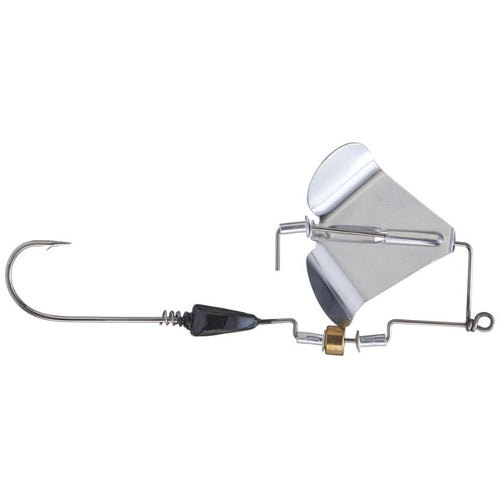 Black's Custom Lures Toad Toater with Prop Clacker Buzzbaits - Black with Nickel Blade