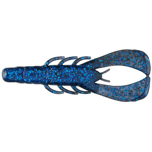 Blue Bug - Strike King Rage Scounbug Craw 3.5 inch soft plastic bass fishing bait for flipping and Texas rig fishing