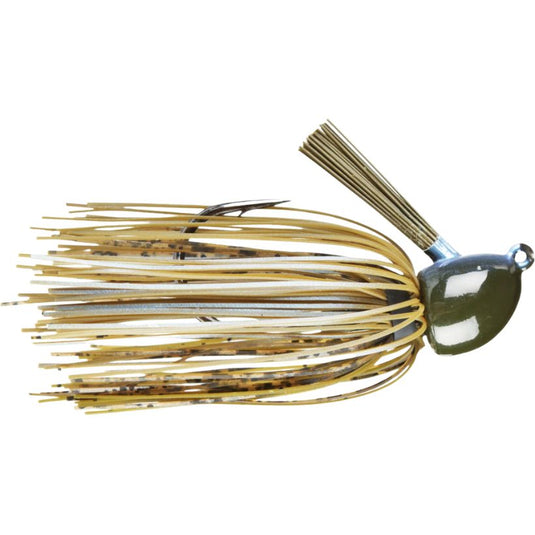 Strike King Hack Attack Fluorocarbon Flipping Jig for bass fishing in heavy cover - Blue Craw