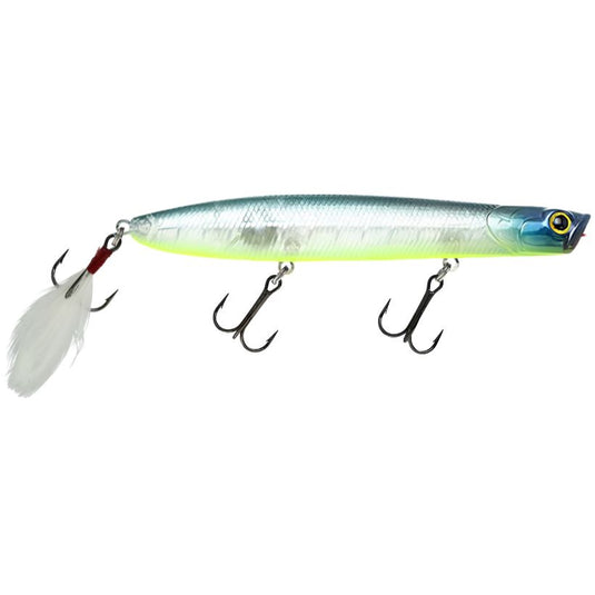 Lucky Craft Gunfish 117 4.5 inch topwater walking popper fishing lure - Bone Pro Blue