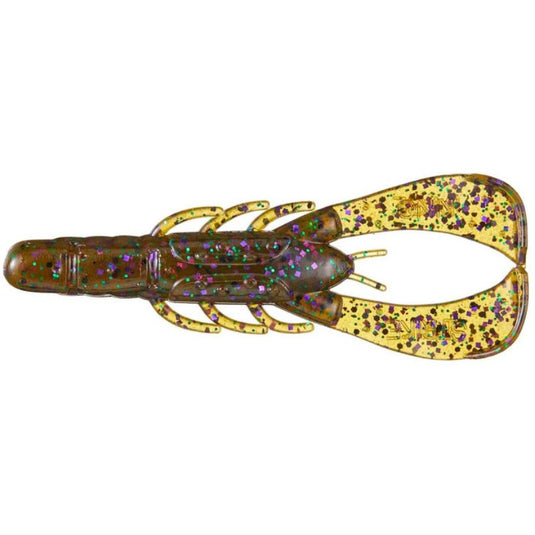 Strike King Rage Scounbug Craw 3.5 inch soft plastic bass fishing bait for flipping and Texas rig fishing - Candy Craw