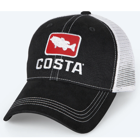 Costa Bass Trucker Hat - Navy and White