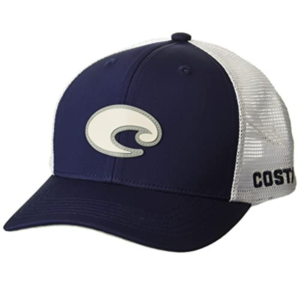 Costa Core Performance Trucker Hats - Navy and White