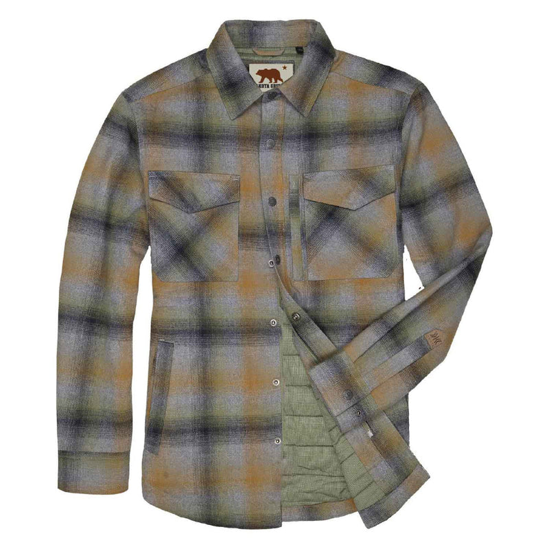 Load image into Gallery viewer, Plaid shirt with a brand logo on a white background
