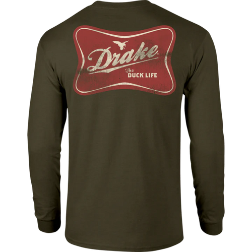 The Drake Life Long Sleeve T-Shirt - Kalamata Olive