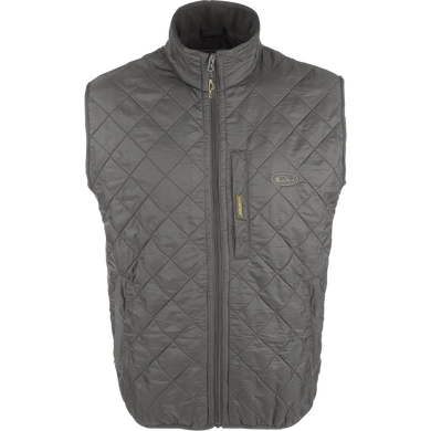 Drake Delta Quilted Fleece Lined Vest - Charcoal