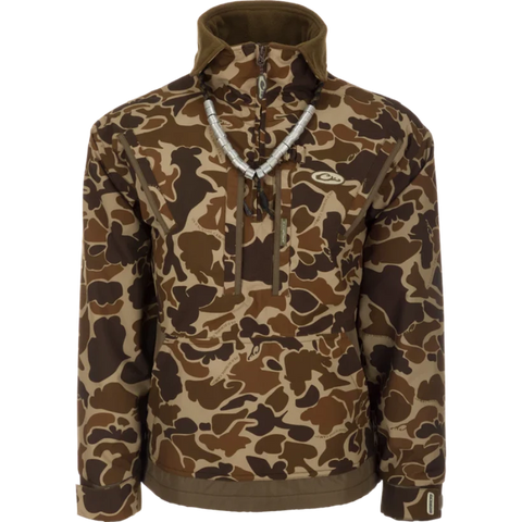 Drake Waterfowl MST Waterfowl Fleece-Lined 1/4 Zip 2.0 Jackets - Old School Camo