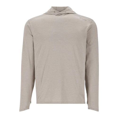 Simms Men’s SolarFlex Hoody with UPF 50+ sun protection, extended sleeves, and hood.