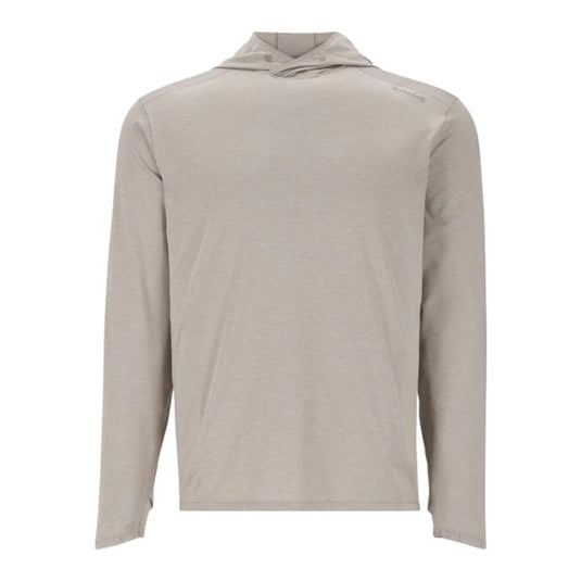Simms Men’s SolarFlex Hoody with UPF 50+ sun protection, extended sleeves, and hood.