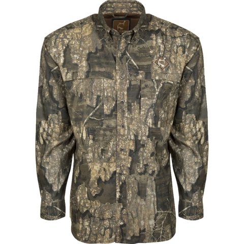 Drake Waterfowl Ol Tom Mesh Back Flyweight Shirt With Spline Pad - Mossy Oak Obsession