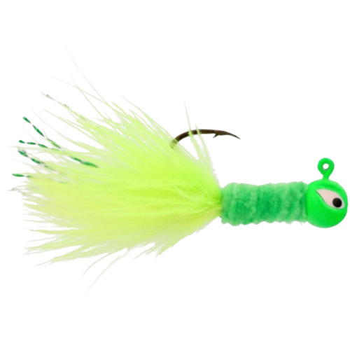 Eagle Claw Pro-V Chenille Crappie Jigs - Chartreuse