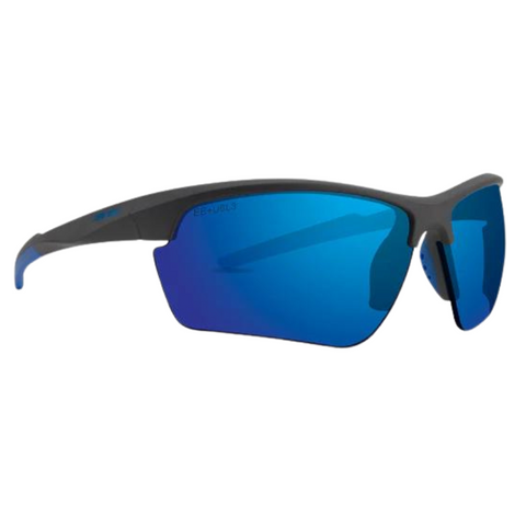 Epoch Kennedy Neptune Sunglasses - Gray and Blue Frames and Blue Lens