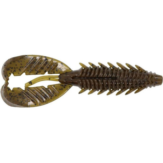 X Zone Lures Adrenaline Crawfish Craw - Green Pumpkin Black Flake