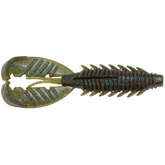 X Zone Lures Adrenaline Crawfish Craw - Green Pumpkin Blue Flake