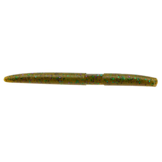 Zoom Zlinky Stick Worms - Green Pumpkin Purple Green