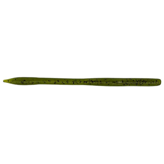Yamamoto Sensei Worms - Green Pumpkin w/ Black Flakes