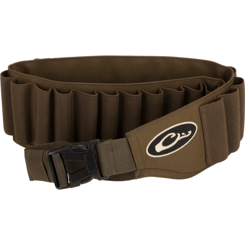 Load image into Gallery viewer, “Front view of Drake Waterfowl Shell Holder with 25 elastic loops and HD2 material” Green/Timber
