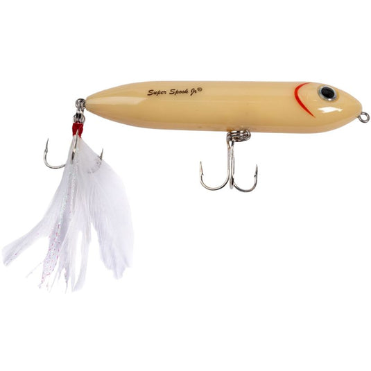 Heddon Feather Dressed Super Spook Jr. Topwater Lures