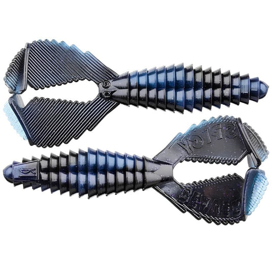 Reaction Innovations Spicy Beaver 3.75 inch creature bait soft plastic fishing lure 6 pack - Hematoma