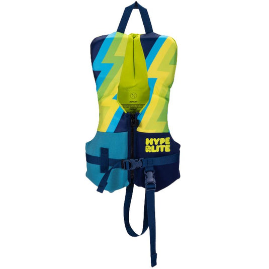 Hyperlite Boy's Toddler Indy Life Jacket - Blue/Yellow/Green