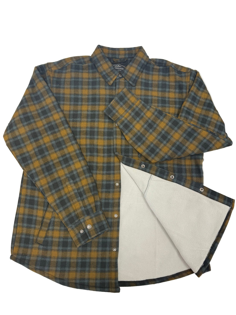 Load image into Gallery viewer, Canyon Guide Outfitters Fleece Lined Flannel Button Up Jacket
