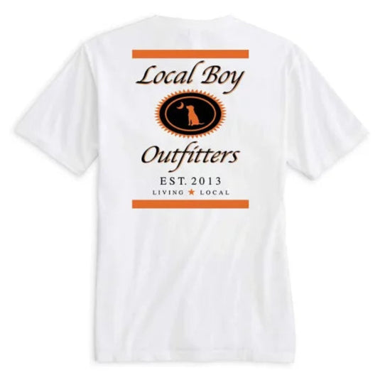 Local Boy Outfitters 80 Proof short sleeve t shirt for outdoor and casual wear - White
