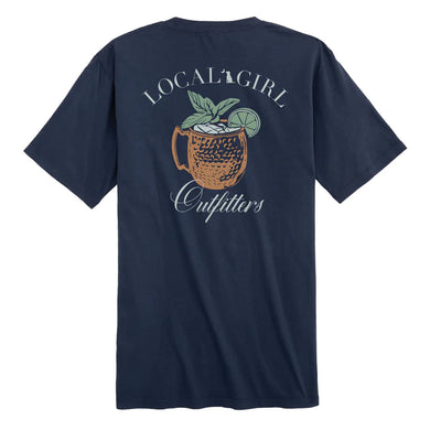 Local Girl Outfitters Mule Short Sleeve Pocket T-Shirt with LBO chest logo and mule back graphic