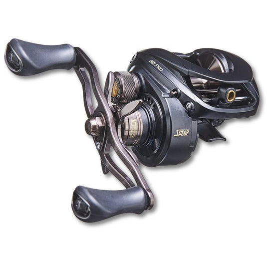 Lew's BB1 Pro Baitcast Reel - Front Right Side View