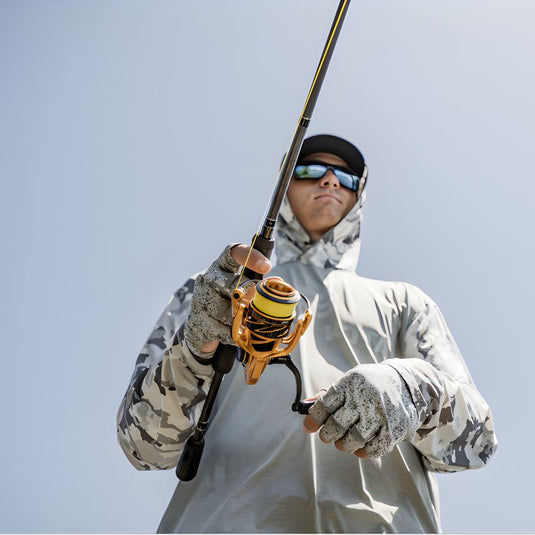 Lew's Custom Pro Gen 2 Spinning Reel - Guy Using Reel