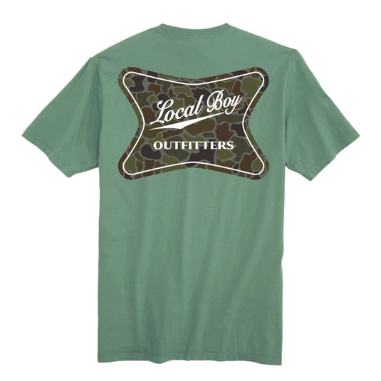 Local Boy Men's High Badge OD Short Sleeve T-Shirt - Light Green