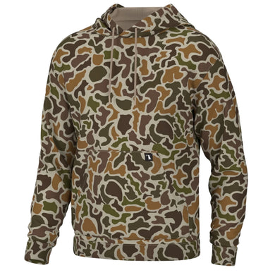Local Boy Outfitters Hilltop Hoodie with camo design, drawstring hood, and kangaroo pocket
