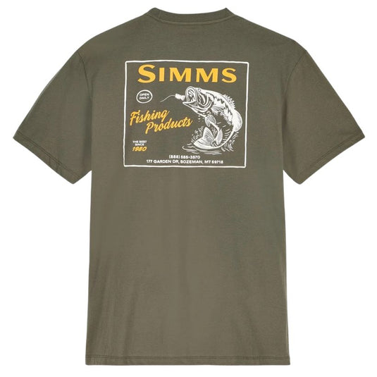 Natural - Simms Men's Locals Bass Shop T-Shirts 