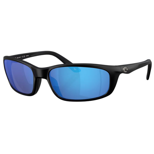 Costa Brine 2 Sunglasses -Matte Black - Blue Lens
