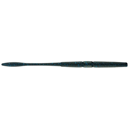 Big Bite Baits Drew Gill Nekorama Worms - Matte Black and Blue
