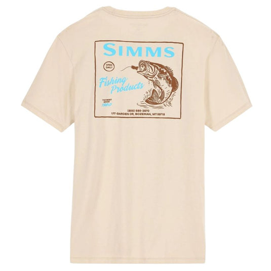 Natural - Simms Men's Locals Bass Shop T-Shirts 
