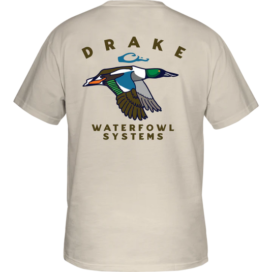 Drake Retro Short Sleeve T-Shirt – Cotton Blend Tee with Retro Graphic and Logo Pocket