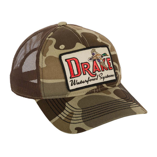 Drake Square Patch Foam Front Hats - Old School Timber
