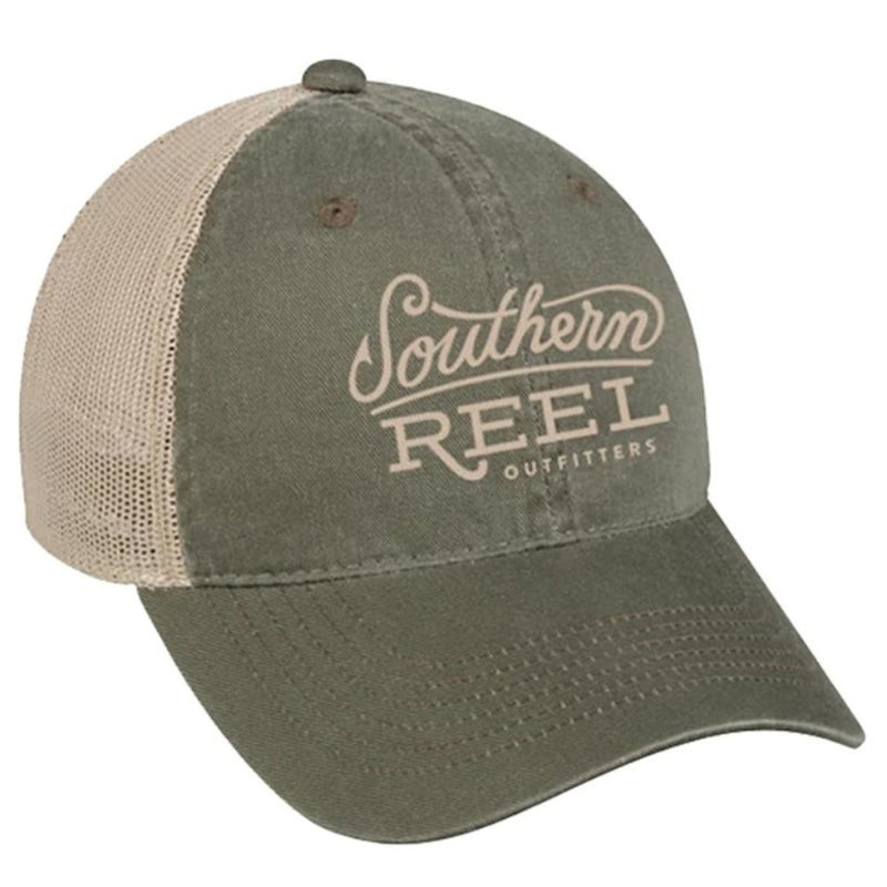 Load image into Gallery viewer, Southern Reel Outfitters Mesh Hat – Breathable Fishing Cap with Embroidered Logo and Sun Protection
