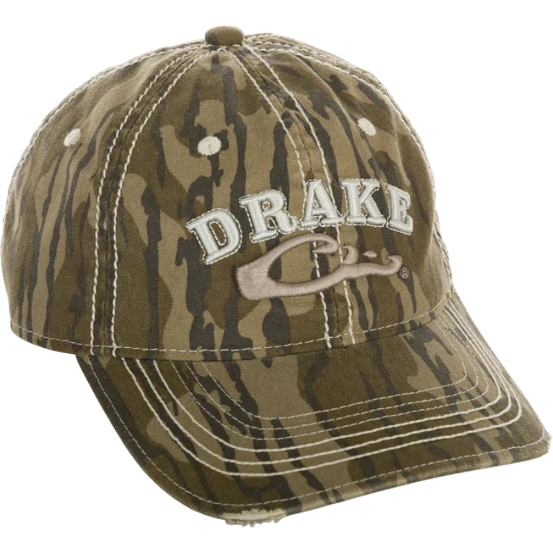 Load image into Gallery viewer, Drake Distressed 6-Panel Hat – Weathered Cotton Ball Cap with Hook and Loop Closure for Adjustable Fit
