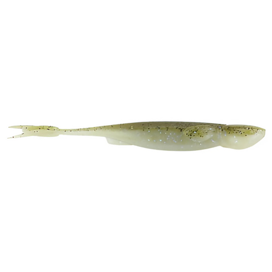 Reaction Innovations Scope Shot 4.25 inch soft plastic swimbait for bass fishing - Electric Shad