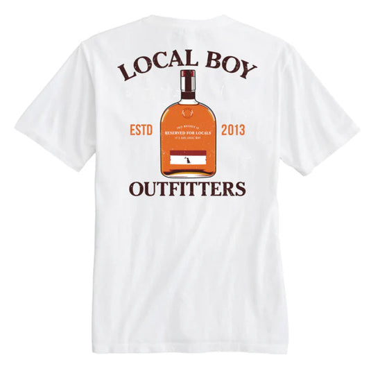 Local Boy Outfitters Reserved short sleeve t shirt with whiskey inspired outdoor graphic
