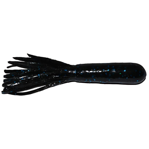 Right Bite Baits Large Salty Tube - Black Blue Flake