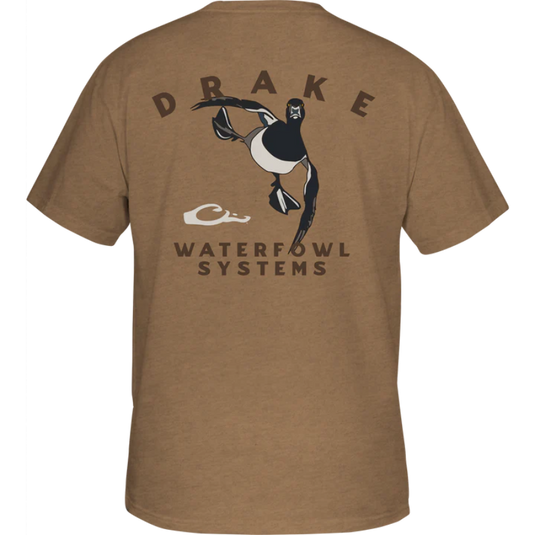 Drake Retro Short Sleeve T-Shirt – Cotton Blend Tee with Retro Graphic and Logo Pocket