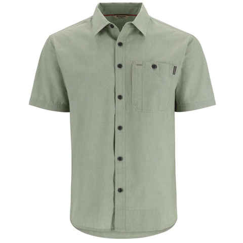 Simms Men's Cutbank Chambray SS Shirt - Field Chambray