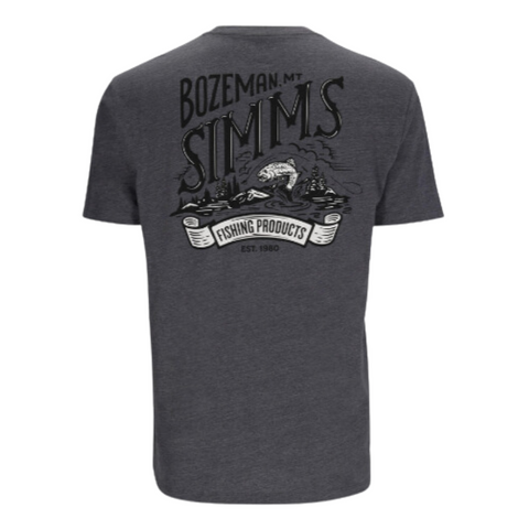 Simms Mens Bozeman Scene T-Shirt - Titanium Heather 