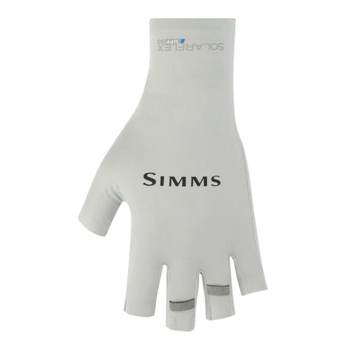 Simms SolarFlex Half-Finger Sunglove - Sterling