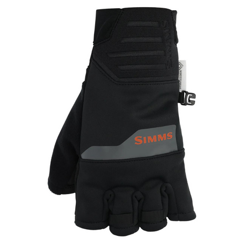Simms Windstopper Half-Finger Gloves - Black
