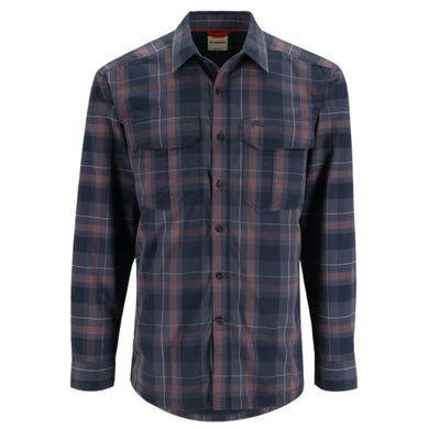 Simms Coldweather Fleece-Lined LS Shirts - Selvedge Logan Plaid