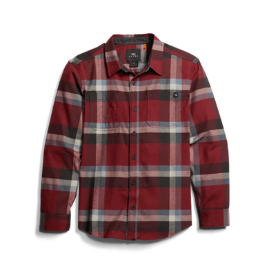 Sitka Ashland Lightweight Flannel Shirt - Dark Red Fall